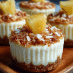 Pineapple Coconut Cheesecake Minis