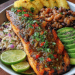 Caribbean Jerk Salmon Bowl