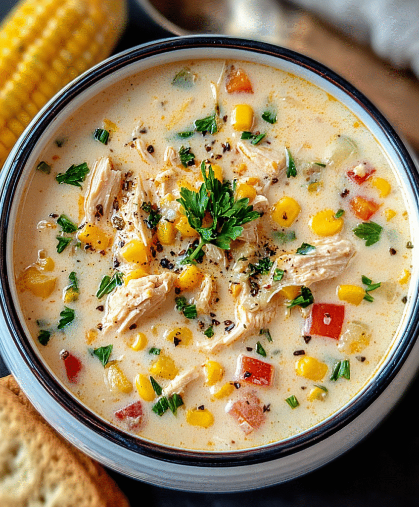 Crockpot Chicken Corn Chowder