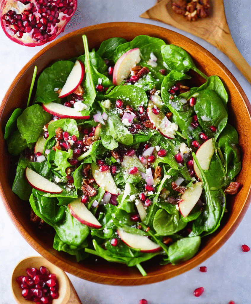 Spinach and Pomegranate Salad