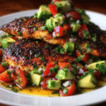 Fiesta Lime Chicken with Avocado Salsa