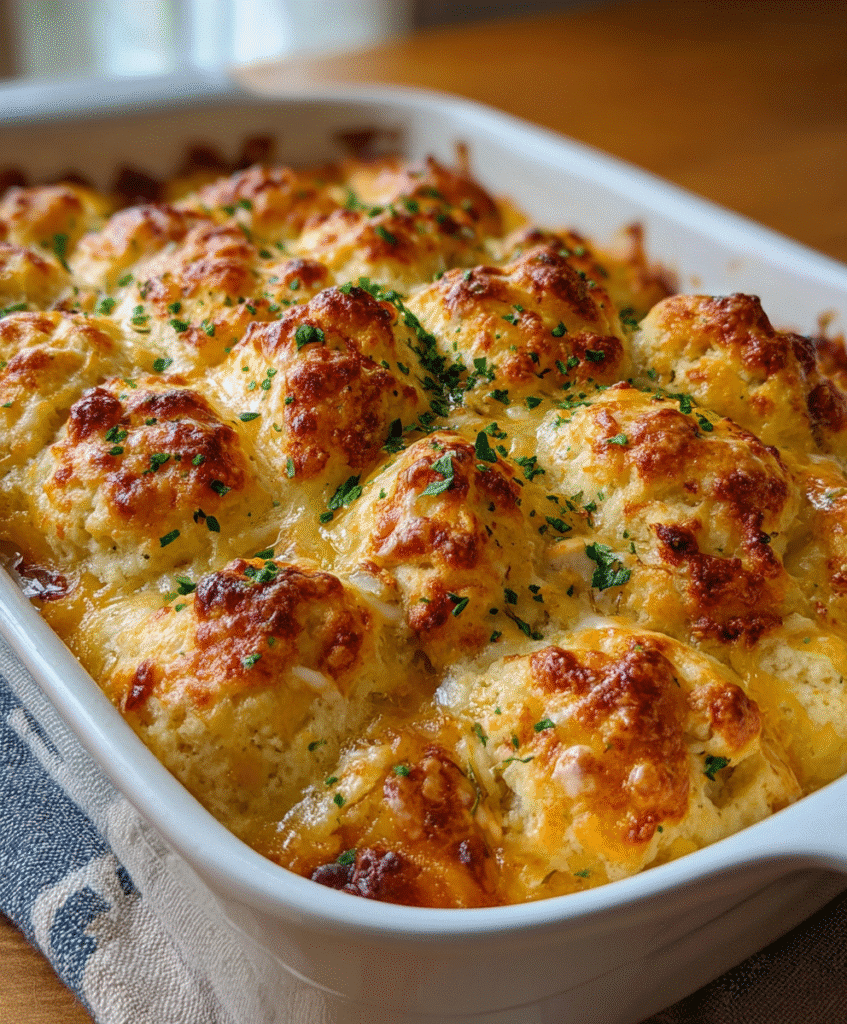 Chicken Bubble Biscuit Bake Casserole