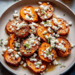 Sweet Potato Rounds with Honey & Feta Crumble