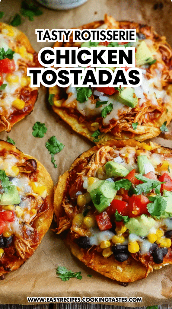 Mexican Rotisserie Chicken Tostadas