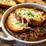 French Onion Beef Short Rib Soup