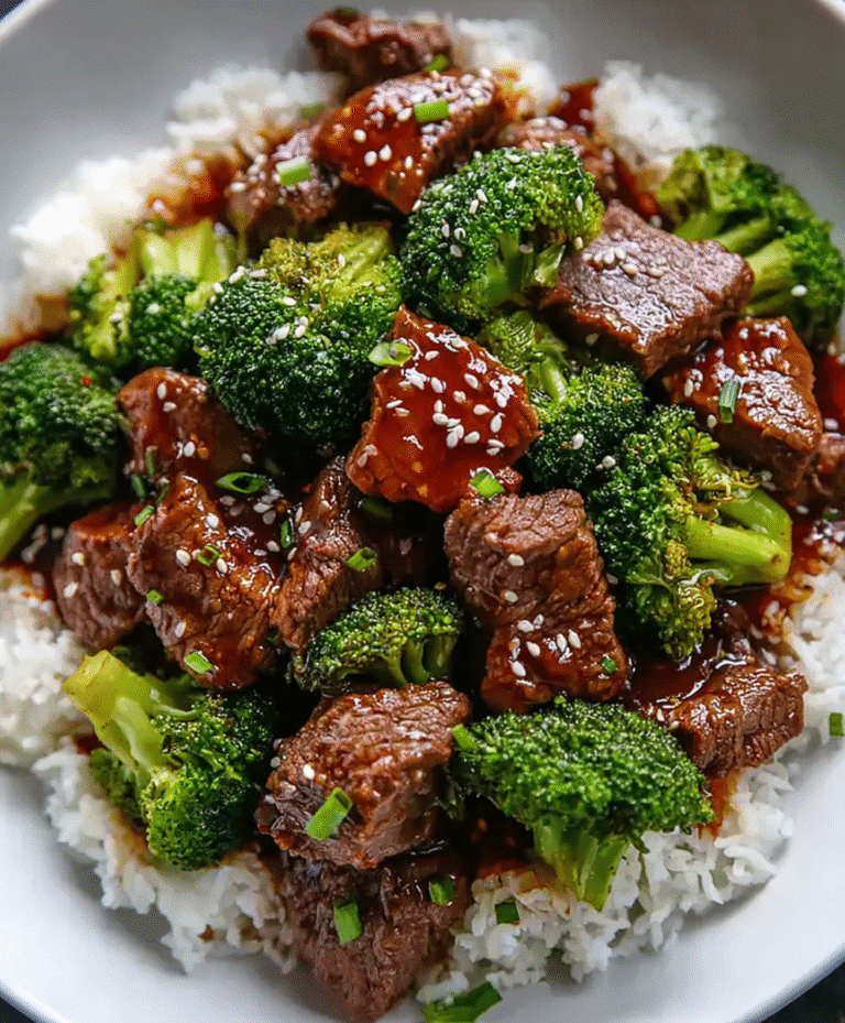 Instant Pot Beef and Broccoli with Honey Garlic Sauce