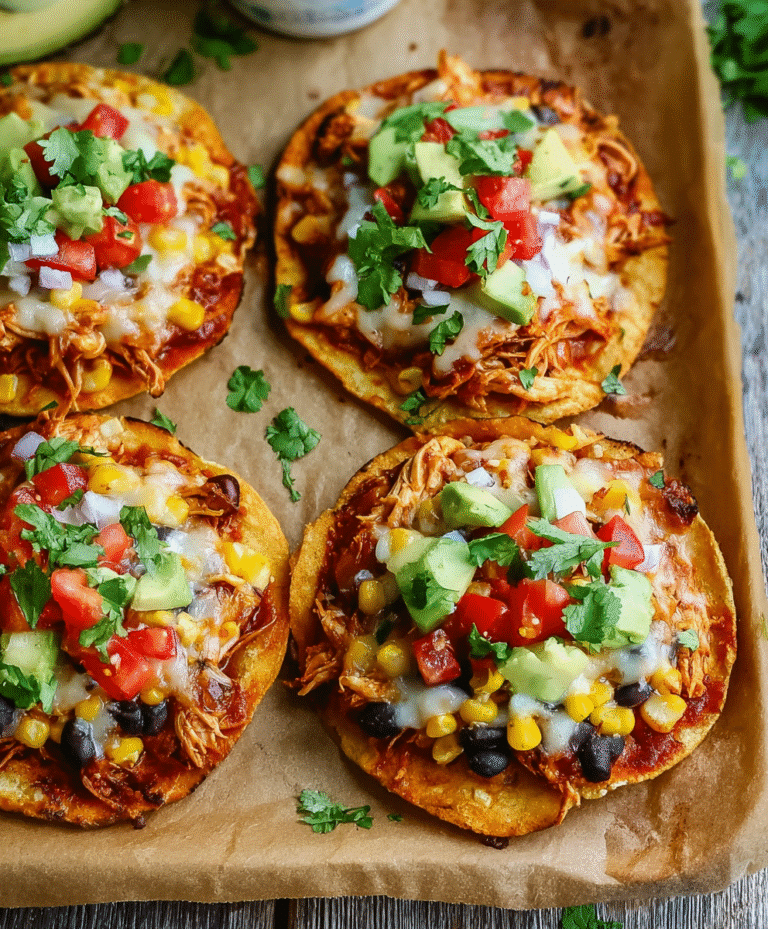 Mexican Rotisserie Chicken Tostadas