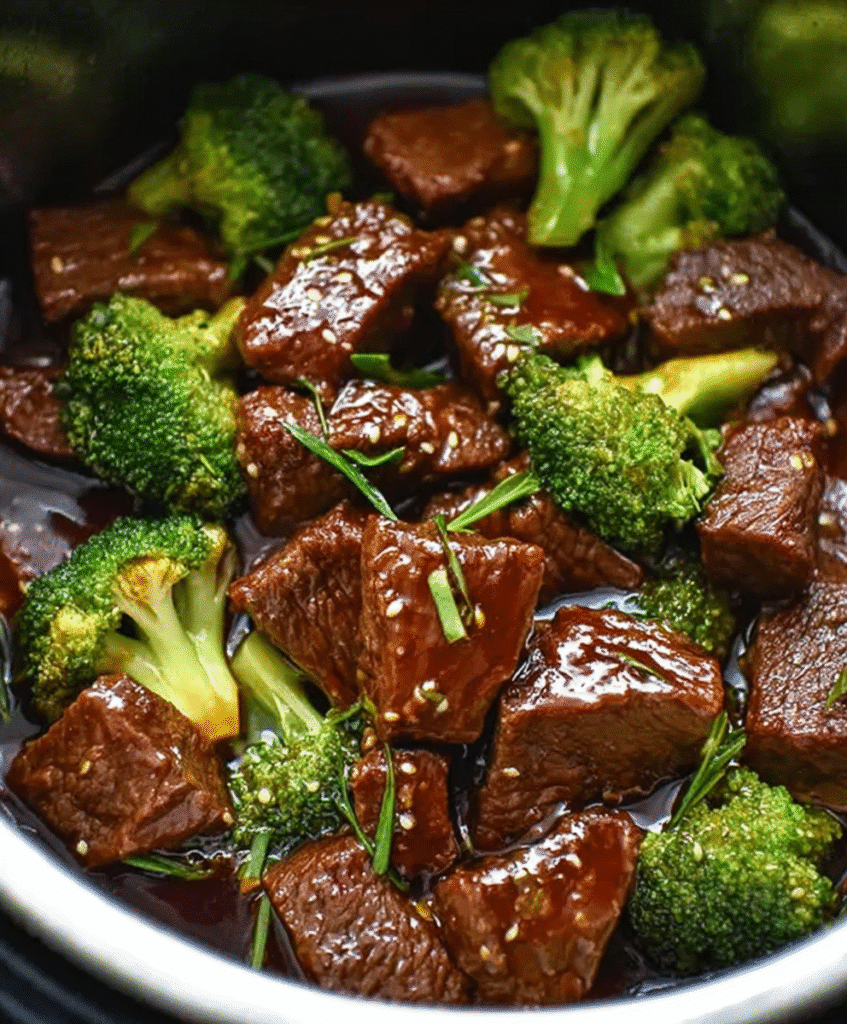 Instant Pot Beef and Broccoli with Honey Garlic Sauce