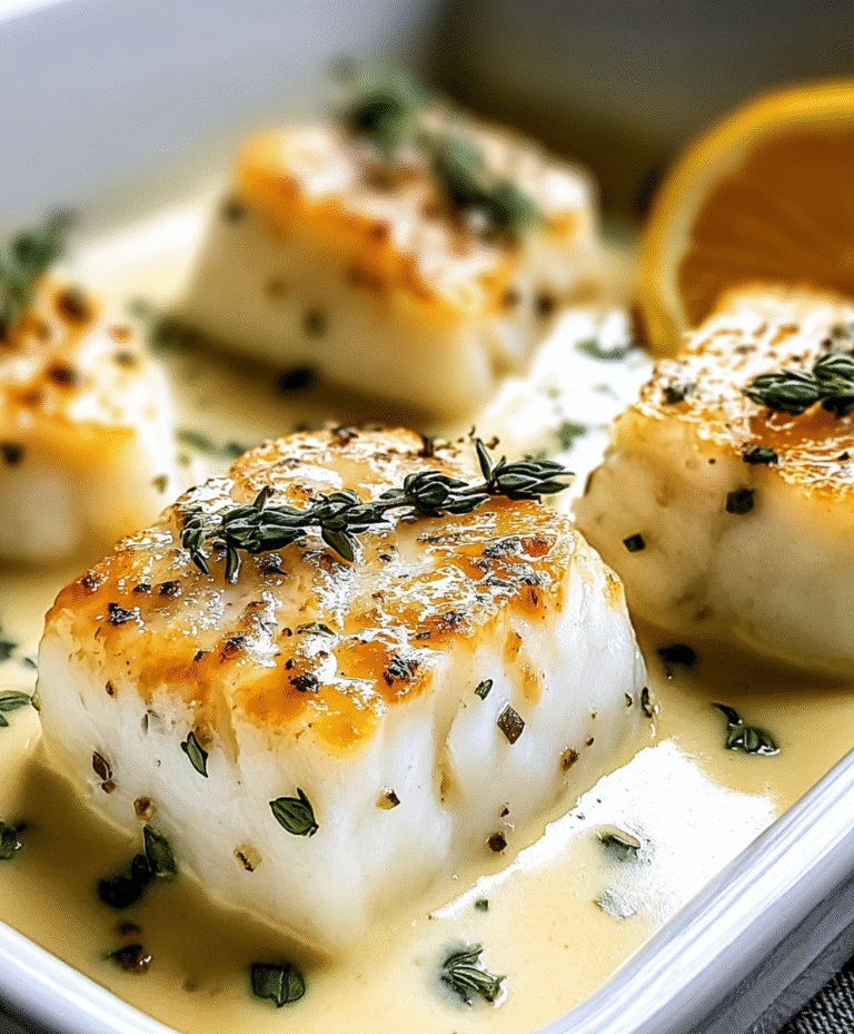 Baked Cod in Coconut Lemon Cream Sauce for Busy Weeknights