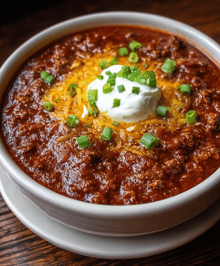 Stovetop Ground Beef Chili