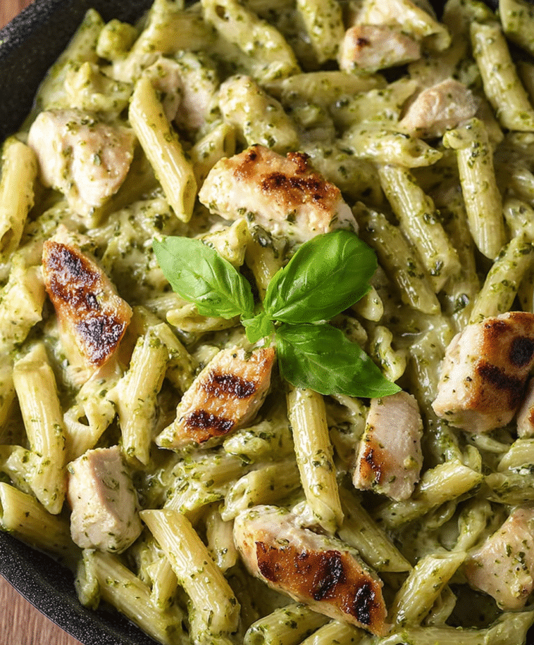 Creamy Chicken Pesto Pasta