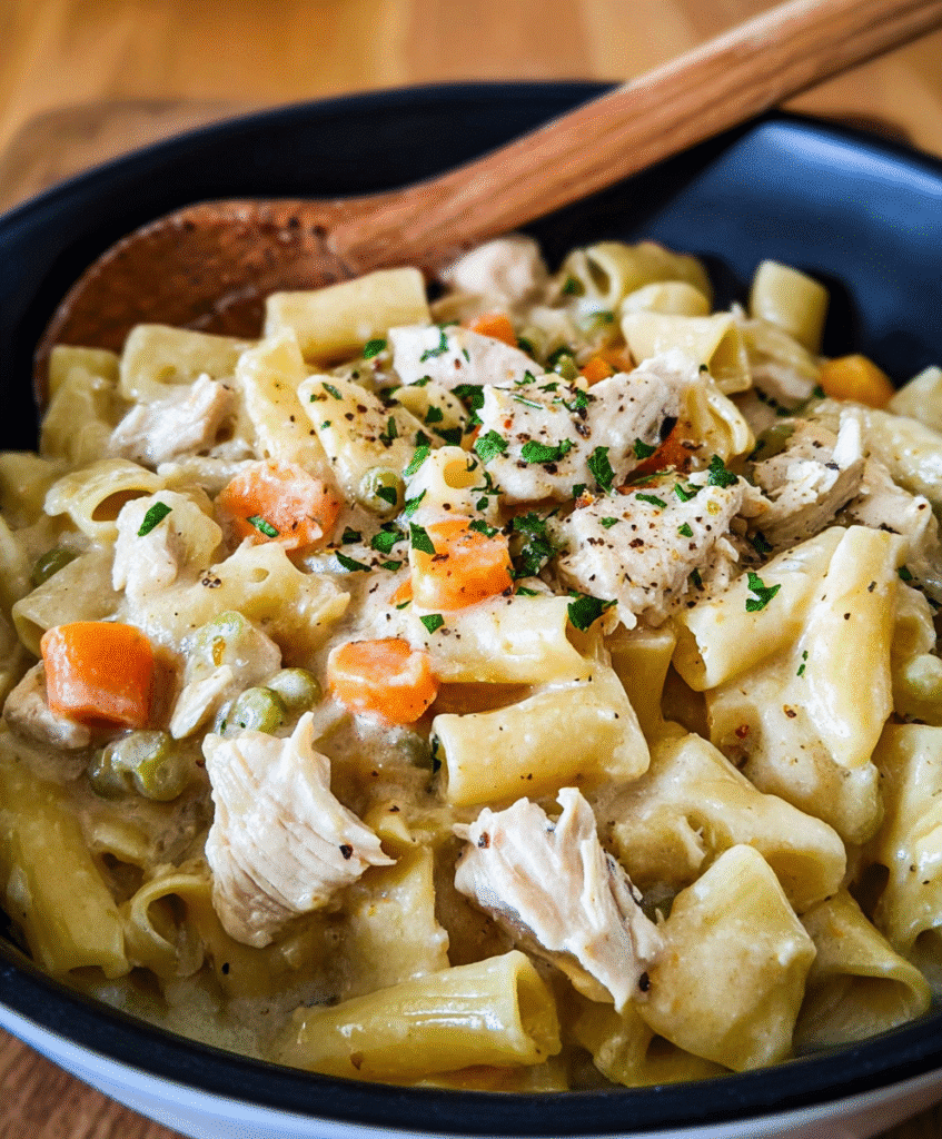 Creamy Chicken Pot Pie Pasta Recipe