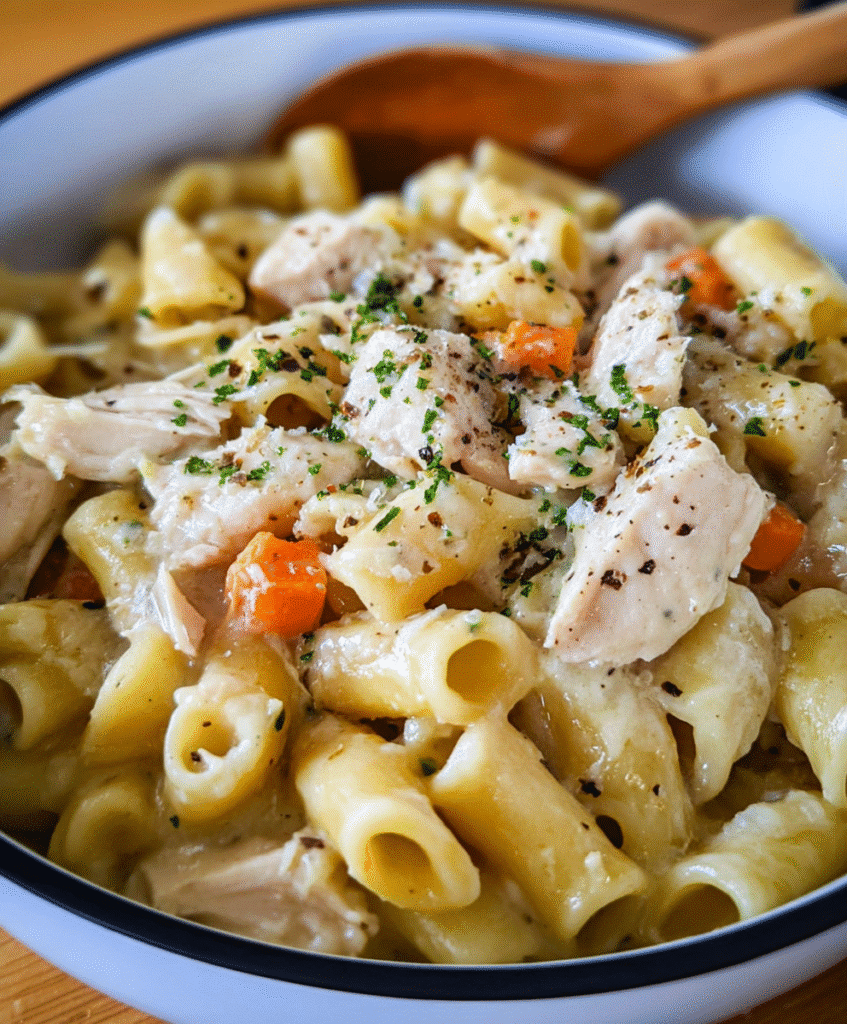Creamy Chicken Pot Pie Pasta Recipe
