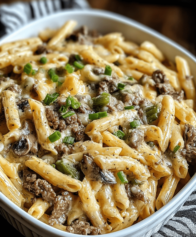 Philly Cheesesteak Pasta